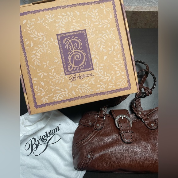 Brighton *NEW* Genuine Leather Shoulder Bag. Size OS - Picture 11 of 16